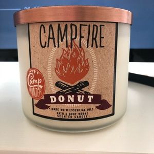 BBW Campfire Donut 3 Wick Candle